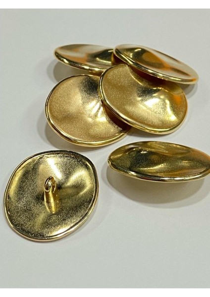 Trençkot Kaban Düğmesi Takımı Elips Model / Gold 6 Lı Set 2,7 cm fiyatları