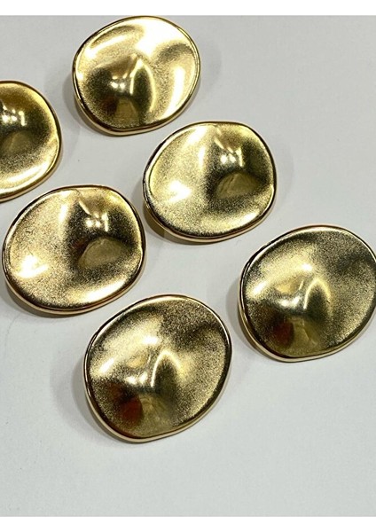 Trençkot Kaban Düğmesi Takımı Elips Model / Gold 6 Lı Set 2,7 cm fırsatları