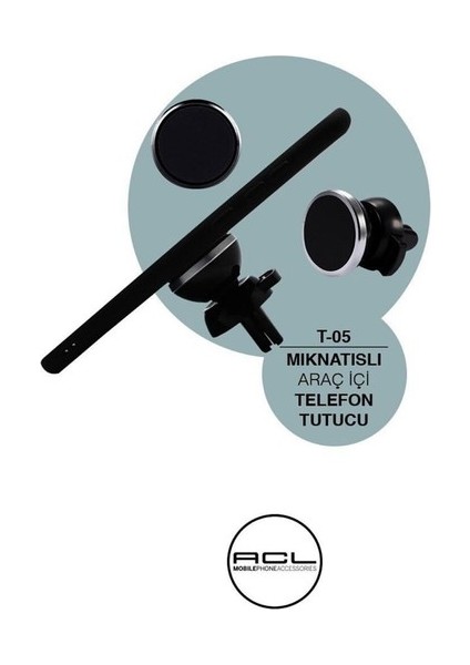 T-05 Premium Air-Magnetic™ Araç Içi Mıknatıslı Telefon Tutucu