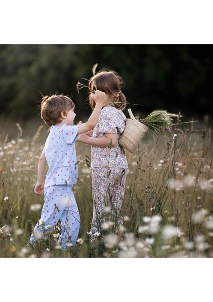 Yaz Buketi Kısa Kollu Pijama Takımı indirimleri