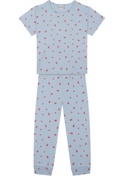 Yengeç Ailesi Kısa Kollu Pijama Takımı