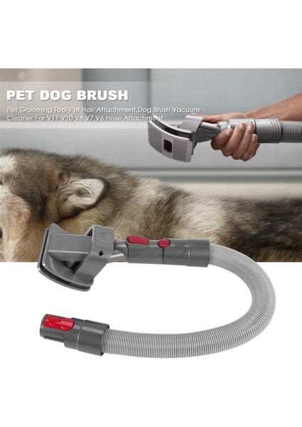 Dyson Pet Bakım Aracı Pet Saç Eki, Köpek Fırçası Elektrikli Süpürge Dyson V11 V10 V8 V7 V6 Hortum Eki (Yurt Dışından)