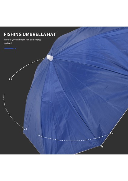 26" Çaplı Elastik Bant Balıkçılık Şapkası Şemsiye Şapka Lacivert (Yurt Dışından) fiyatları