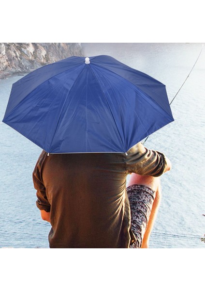 26" Çaplı Elastik Bant Balıkçılık Şapkası Şemsiye Şapka Lacivert (Yurt Dışından) indirimleri