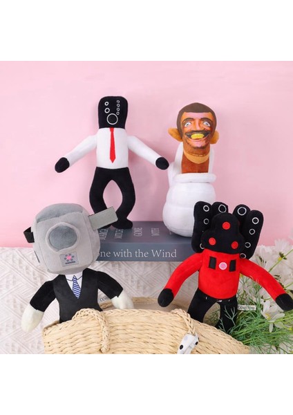 Skibidi Tuvalet Oyuncak Peluş, Kameraman Peluş, Konuşmacı Peluş, Kaprisli Doldurulmuş Şekil Bebek, Yumuşak Dolması Şekil Bebek, 4 Için (Yurt Dışından)