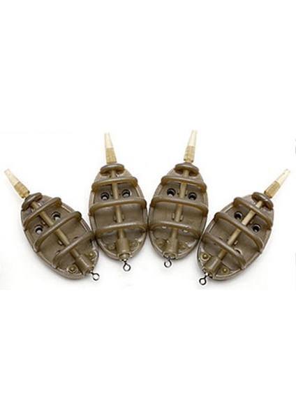 Plastik Inline Yöntemi Besleyici Balıkçılık Aksesuarları 4 Besleyiciler Kalıp Seti Sazan Balıkçılık Platin Balıkçılık Yalak Pesca 15G 20G 25G 35G (Yurt Dışından)