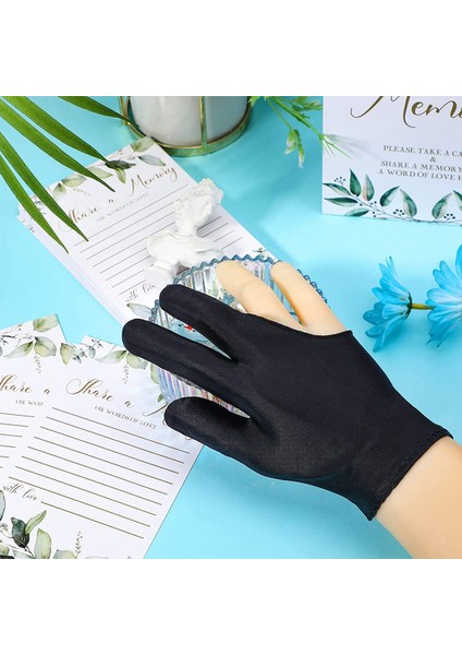 22 Parça Bilardo Eldiveni 3 Parmak Işaret Atıcı Havuz Eldiveni Kadın ve Erkek Için Spor Eldivenleri Hem Sol Hem De Sağ El, Siyah (Yurt Dışından) modelleri