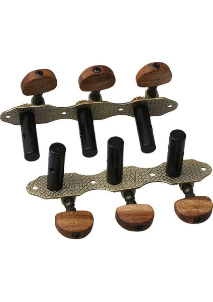 2 Adet Gitar Tuner Akort Tuşları Klasik Gitar Için Mandal Makine Kafaları (Yurt Dışından)