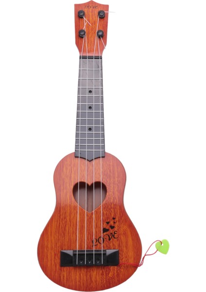 Erken Çocukluk Eğitimi Gitar Oyuncak Klasik Ukulele Gitar Enstrüman Simülasyonu Küçük Gitar Anaokulu Enstrümanı Dört Telli Gitar Ukulele-Turuncu Oynayabilir (Yurt Dışından)
