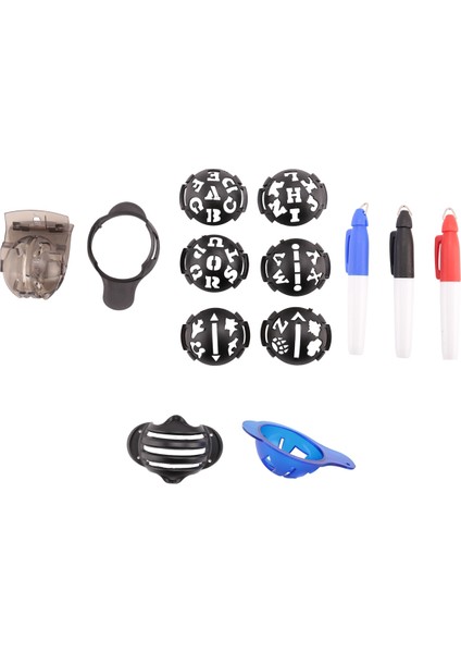 Golf Topu Işaretleyici, Renkli Çizgi Işaretleyici Kalemler, Üçlü Parça Plastik Golf Topu Işaretleme Hizalama Alet Seti, Siyah (Yurt Dışından) fırsatları