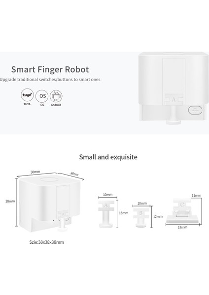 Tuya Akıllı Fingerbot Bluetooth Fingerbot Uzaktan Kumanda Ses Kontrolü Akıllı Düğme Itici Akıllı Yaşam (Yurt Dışından)