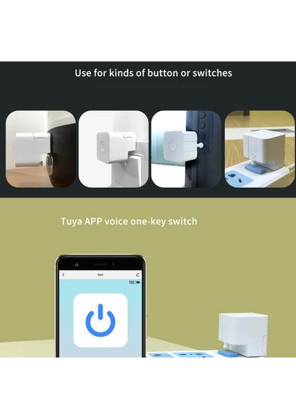 Tuya Akıllı Fingerbot Bluetooth Fingerbot Uzaktan Kumanda Ses Kontrolü Akıllı Düğme Itici Akıllı Yaşam (Yurt Dışından)