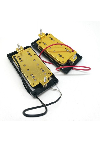 2 Adet Elektro Gitar Manyetikleri 50/52 Zebra Yüzlü Humbucker Çift Bobin Elektro Gitar Manyetikleri (Yurt Dışından)