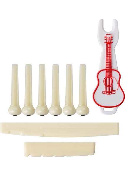 9 Pcs Akustik Gitar Köprü Pimleri, Gitar Parçaları ve Aksesuarları Saf Tonu Mükemmel Bir Şekilde Geri Yükler (Yurt Dışından)