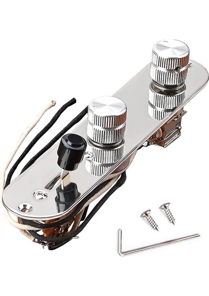 Kablolu Gitar Kontrol Plakası Düzeneği, Yüklü 3 Yollu Bıçak Anahtarı Itme Çekme Potansiyometresi Mükemmel Cts Pot Hız Düğmeleri (Yurt Dışından)