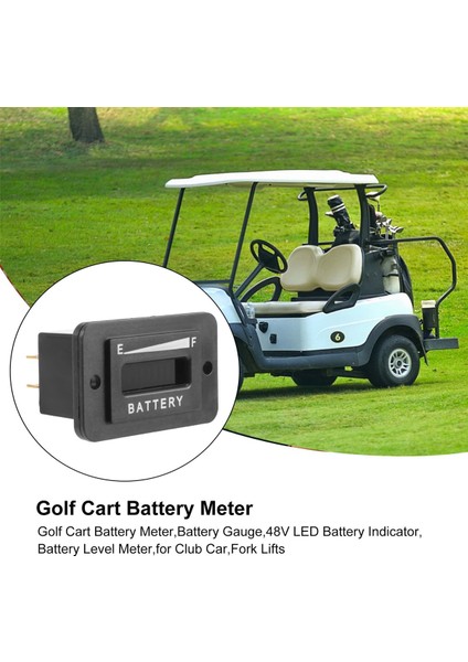 Golf Arabası Pil Ölçer 48 V LED Pil Göstergesi Pil Ölçer Pil Seviyesi Ölçer IP65 Kulüp Araba Için, Fork Asansörler (Yurt Dışından) fırsatları