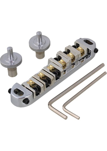 Elektro Gitar Gümüşü Için Direkler ve Anahtarlı Silindir Eyer Köprüsü (Yurt Dışından) modelleri