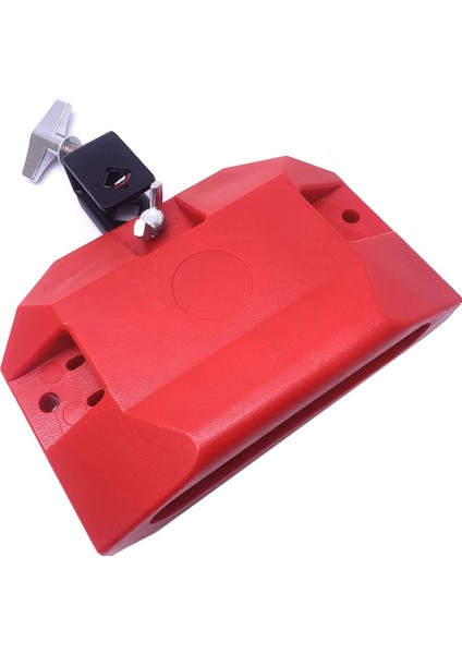 Reçel Davul Blok Latin Vurmalı Müzik Aleti Plastik, 3 Taraflı Montajlı Orta Pitch (Kırmızı) (Yurt Dışından)