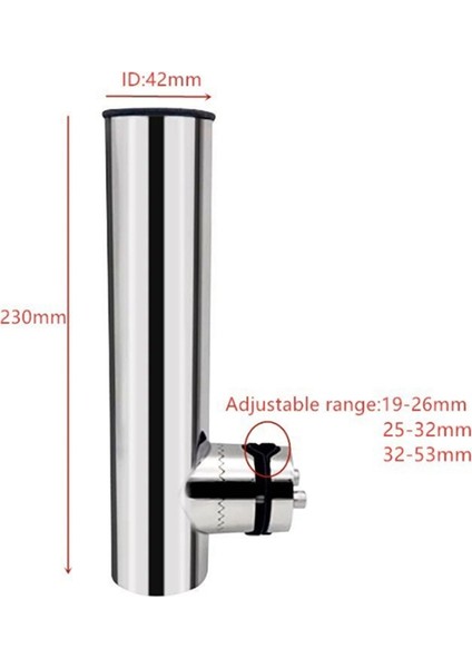 Deniz Donanımı Paslanmaz Çelik Tekne Olta Tutucu Raf Desteği Ray 19-25MM Tekne Koltuğu Tekne Parçaları (Yurt Dışından)