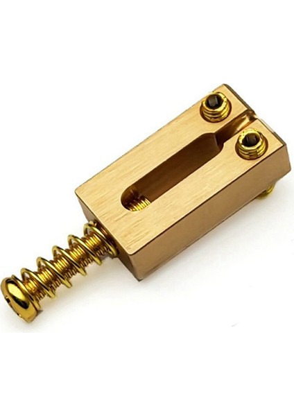Takım Köprü Eyer Katı Pirinç Elektro Gitar Köprü Köprü Kodu Dize Çekme Dize Kodu Dize Eyer (Altın) (Yurt Dışından)