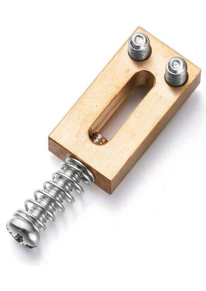 Takım Köprü Eyer Katı Pirinç Elektro Gitar Köprü Köprü Kodu Dize Çekme Dize Kodu Dize Eyer (Altın) (Yurt Dışından)