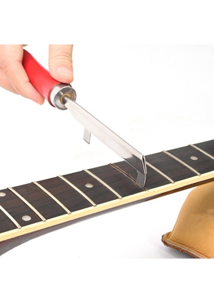 Gitar Temizleme Dosya Aracı Oluklu Delik Gitar Fret Somun Eyer Dosya Eyer Yuvası Temizleme Testere Gitar Aksesuarları Için (Yurt Dışından) modelleri