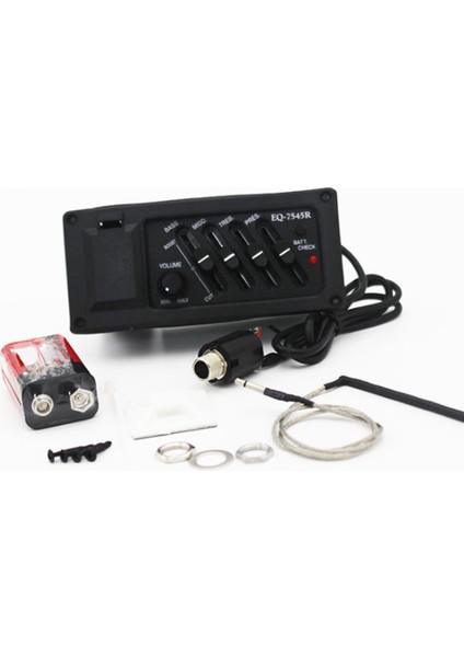 EQ-7545R Pre-Amp Akustik Gitar Preamp Amplifikatör Tuner Için 4-Band Eq Ekolayzer Piezo Pikap (Yurt Dışından) indirimleri