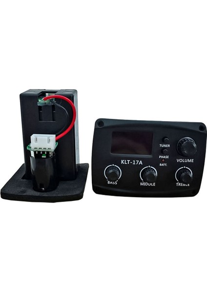 KLT-17A Akustik Gitar Eq Preamp'ı Dijital Işlem Tunerli 3 Band Eq Ekolayzır Tunerli Gitar Alıcısı ile (Yurt Dışından)
