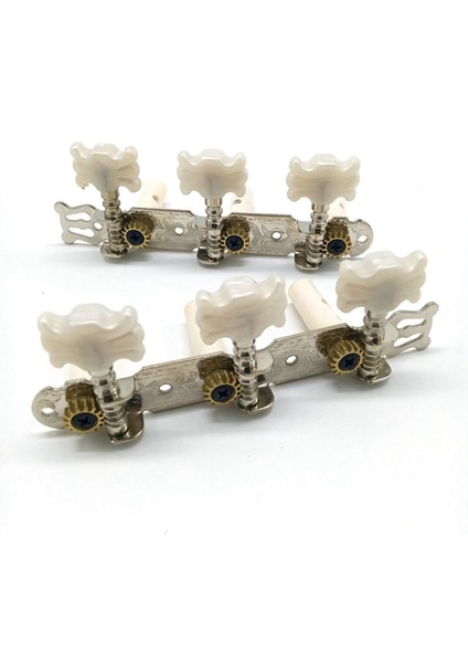 Bir Çift Gitar Tuning Pegs Makine Akortçuları Beyaz Makine Kafası Klasik Gitar Gitar Parçası Aksesuarları (Yurt Dışından)