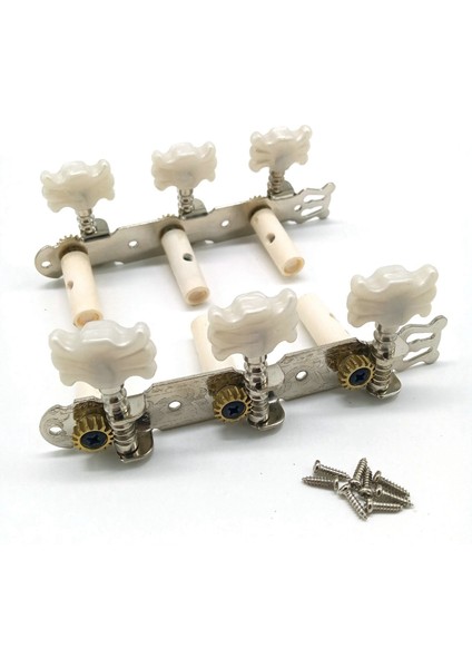 Bir Çift Gitar Tuning Pegs Makine Akortçuları Beyaz Makine Kafası Klasik Gitar Gitar Parçası Aksesuarları (Yurt Dışından) fiyatları