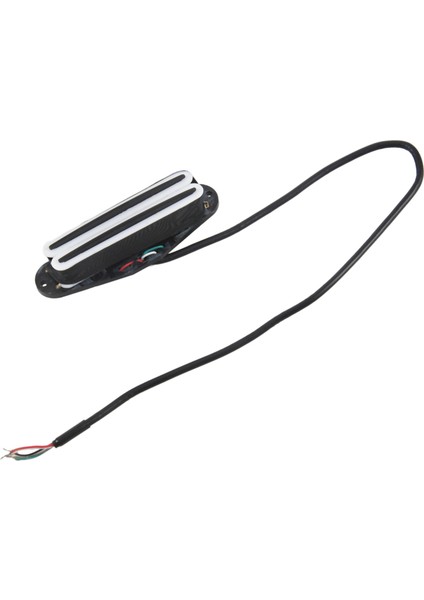 Stratocaster St Tele Strat Squier Elektro Gitar Için Çift Sıcak Raylı Blaster Humbucker Manyetikler, Siyah Raylı Gümüş Gövde (Yurt Dışından)