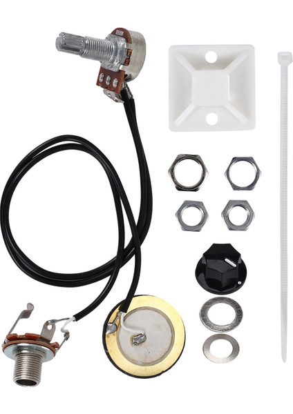27MM Gitar Pickup Piezo Dönüştürücü Kablolu Amplifikatör ile 6.35MM Çıkış Jakı Akustik Gitar Ukulele Puro Kutusu Gitar (Yurt Dışından)
