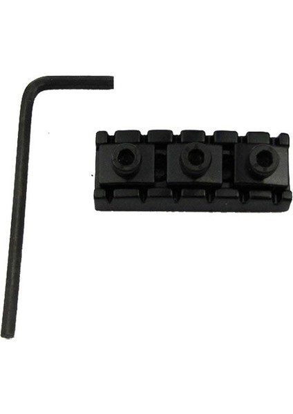 42MM Gitar Metal Dize Kilit Kilitleme Somunu Elektro Gitar Tremolo Çift Kilit Sistemi Için, Siyah (Yurt Dışından) modelleri