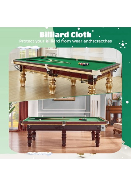 Bilardo Bezi, 8ft Bilardo Masası 8ft Bilardo Masaları Için Keçe Kumaş, Kulüpler, Barlar Için Kullanılan 6 Bez Şeritli Bilardo Koruyucu (Yurt Dışından) modelleri