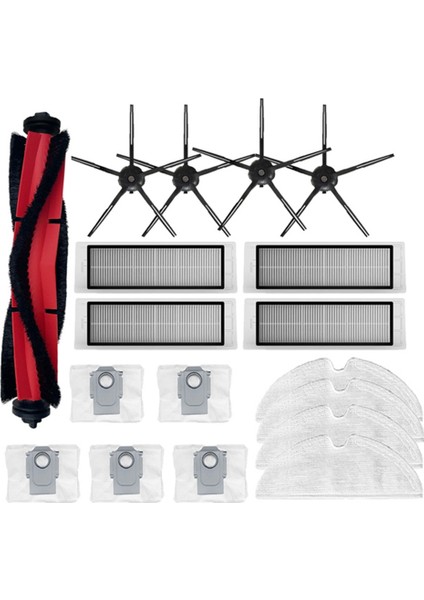 Ana Fırça Yan Fırça Hepa Filtre Toz Torbası Paspas Bezi Roborock Q5 Q5 + Robot Vakum Yedek Parçalar (Yurt Dışından)