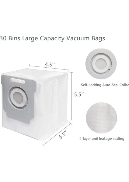 Irobot Roomba Çantaları Için 17 Paket Vakum Torbaları I7 I7+ I3 I3+ I4 I4+ I6 I6+ I8 I8+ J7 J7+/plus S9 S9+ I & S & J Serisi Parçaları (Yurt Dışından)