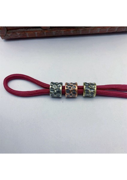 Dıy Bıçak Boncuk Kolye Vintage Renkli Pirinç Paracord Bilezik Örgülü Aksesuarları Kordon Charm-C (Yurt Dışından)