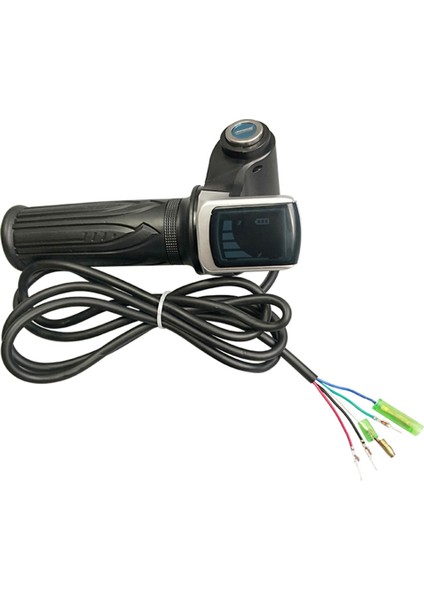 Bisiklet Büküm Gaz Elektrikli Bisiklet Gaz Kelebeği 48 V Gaz Kolu Gaz LCD Ekran Kilit Anahtarı (Yurt Dışından)