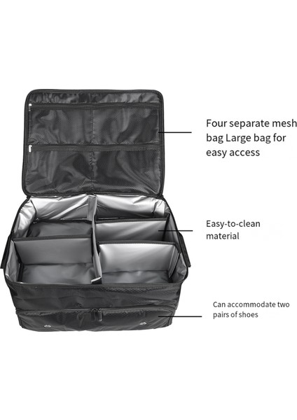 Golf Saklama Kutusu Golf Gövde Organizatör Su Geçirmez Araba Golf Soyunma Ayrı Havalandırmalı Bölmeli (Yurt Dışından) fiyatları