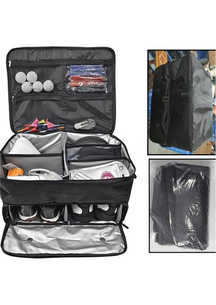 Golf Saklama Kutusu Golf Gövde Organizatör Su Geçirmez Araba Golf Soyunma Ayrı Havalandırmalı Bölmeli (Yurt Dışından) modelleri
