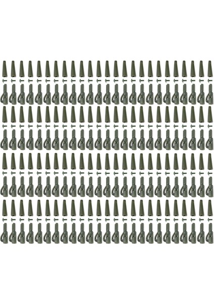 100 Adet/takım Olta Takımı Terminali Emniyet Kurşun Klipleri Pimleri ile Kuyruk Kauçuk Tüpler Sazan Olta Takımı Aracı (Yurt Dışından)