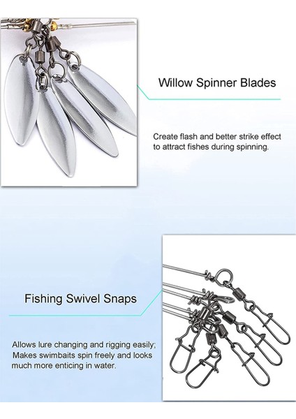 Bas Stripers Balıkçılık Için Alabama Şemsiye Kuleleri, Tatlı Su Balıkçılığı Swimbait Lures Rig Kiti, Mavi (Yurt Dışından)