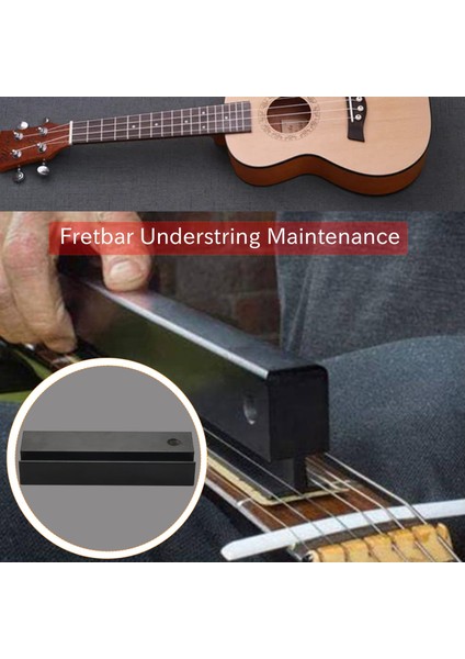 Fretbar Understring Leveler Fret Zımpara Tesviye Kiriş Dosyası Bar Luthier Aracı Gitar Bas Onarım Bakım Için (11.5 Cm) (Yurt Dışından)