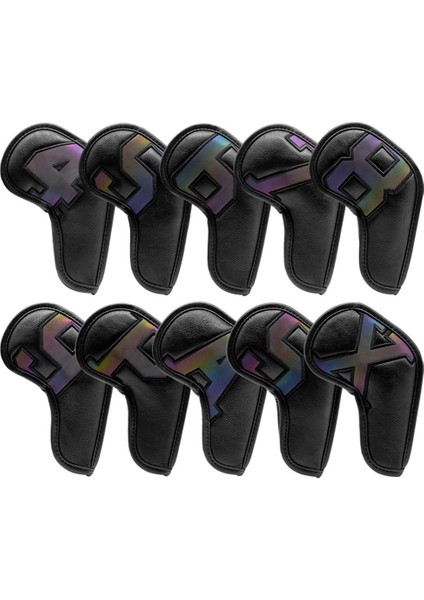 10 Adet Golf Demir Kulübü Başkanı Kapakları Golf Kulübü Kapakları Koruyucu Kapaklar Golf Malzemeleri Hediye Kulübü Başkanı Kapakları (Yurt Dışından)