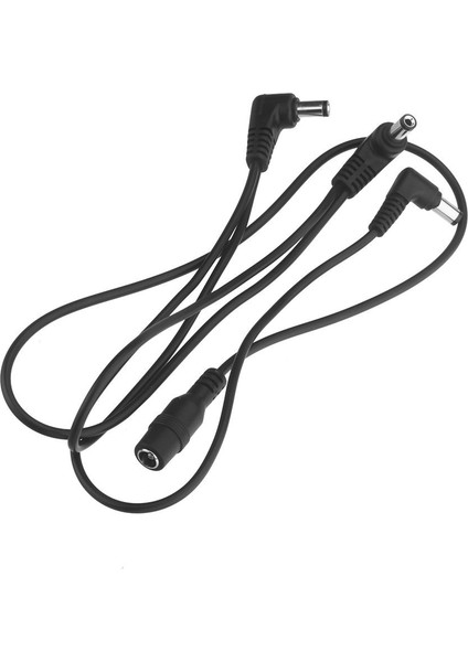 Vitoos 3 Yollu Elektrot Papatya Zinciri Demeti Kablo Bakır Tel Gitar Efektleri Için Güç Kaynağı Adaptörü Splitter Siyah (Yurt Dışından)