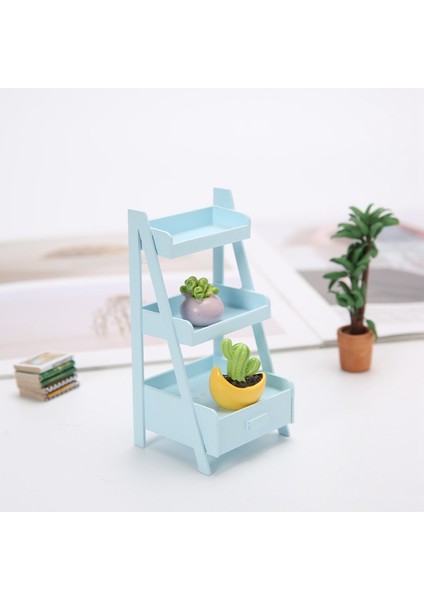 1/12 Evcilik Minyatür Mini Ahşap Raf Çiçek Standı Simülasyon Dollhouse Mobilya Aksesuarları Çocuklar Hediye Pembe (Yurt Dışından)