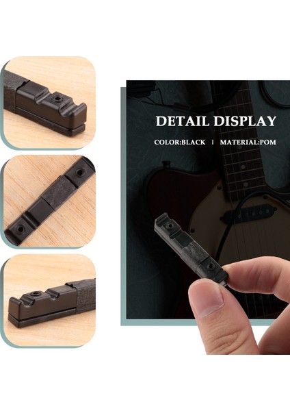 Ayarlanabilir Pom Somun 5 Telli Bas Gitar Yedek Parçaları Için Oluklu Siyah (Yurt Dışından) indirimleri