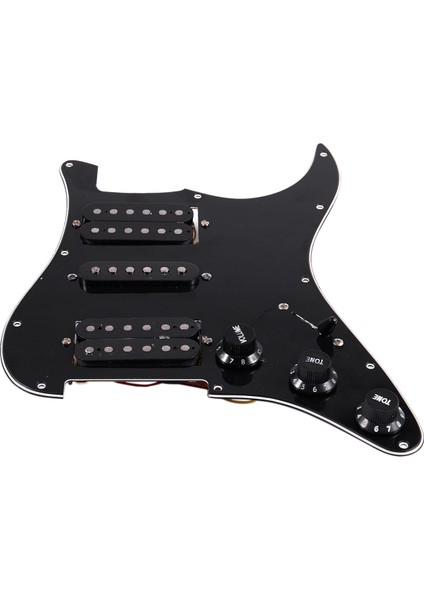 Yüklü Ön Kablolu Elektro Gitar Pickguard 11 Delik Hsh Manyetikler Ön Kablolu Tek Bobinli Humbucker Mıknatıslı Manyetikler (Yurt Dışından) indirimleri