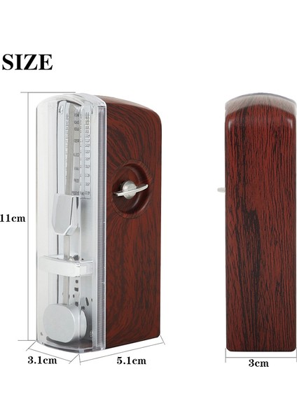 Piyano Mekanik Metronom Elektronik Retro Metronom Evrensel Piyano Gitar Keman Müzikal Derin Ahşap Renk (Yurt Dışından) fiyatları