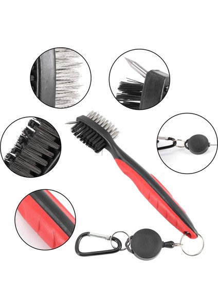 Golf Oluk Bileyici Aleti Golf Kulübü Oluk Bileyici ve Golfçüler Için Geri Çekilebilir Golf Sopası Fırçası Tüm Golf Ütüleri Için Pratik ve Temiz Kitler Mavi ve Kırmızı (Yurt Dışından) fırsatları